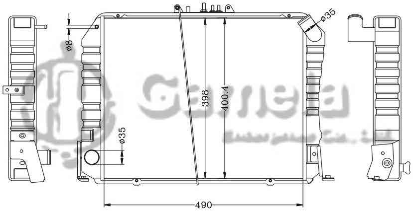 6112298AN - Radiator-for-TOYOTA-HIACE-DIESEL-LZH104-MT-OEM-16400-5B740