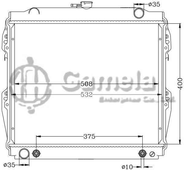 6112313AN - Radiator-for-TOYOTA-HILUX-YN5-6-10-84-88-AT-OEM-16400-35150-35360