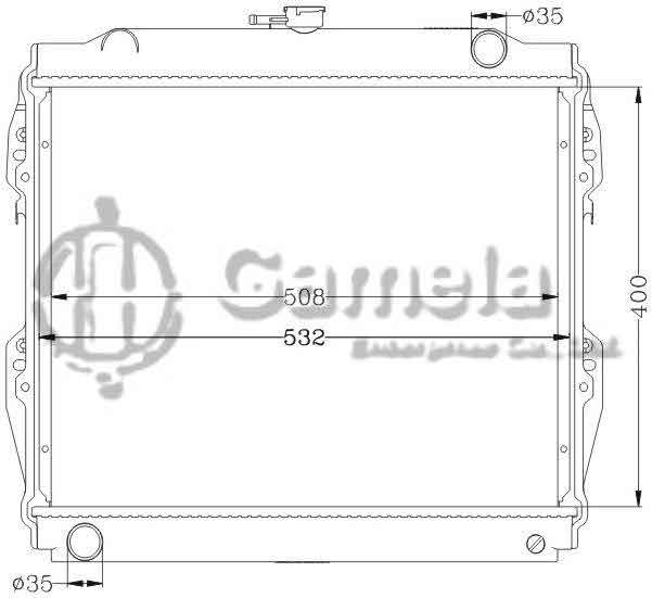 6112314AN - Radiator-for-TOYOTA-HILUX-YN5-6-10-84-88-MT-OEM-16400-35350-71080-71081