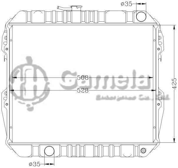 6112316AN - Radiator-for-TOYOTA-HILUX-RN85-RN130-84-90-MT-OEM-16400-35370