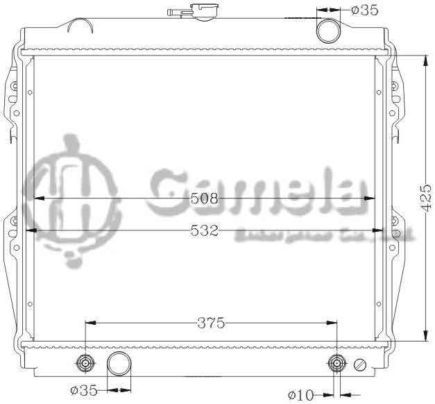 6112317AN - Radiator-for-TOYOTA-HILUX-RN85-RN130-84-90-AT-OEM-16400-35290-DPI-147