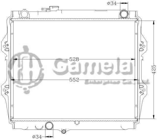 6112322AN - Radiator-for-TOYOTA-HILUX-PICKUP-86-93-LN55-MT