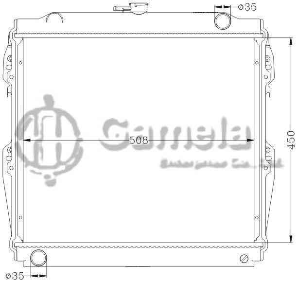 6112334AN - Radiator-for-TOYOTA-LN65-RN8-RN13-88-99-MT-OEM-16400-35500-35520