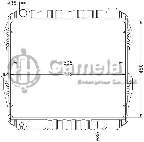 6112335AN - Radiator-for-TOYOTA-HILUX-PICKUP-MT