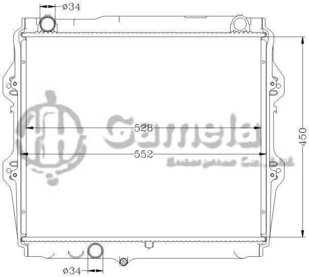 6112342AN - Radiator-for-TOYOTA-HILUX-PICKUP-MT