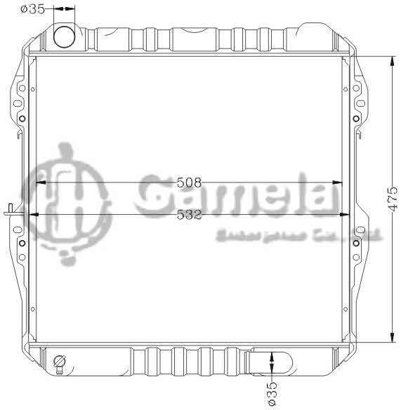 6112347AN - Radiator-for-TOYOTA-HILUX-PICKUP-88-93-MT