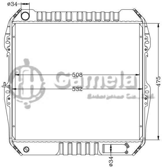 6112348AN - Radiator-for-TOYOTA-HILUX-88-93-MT