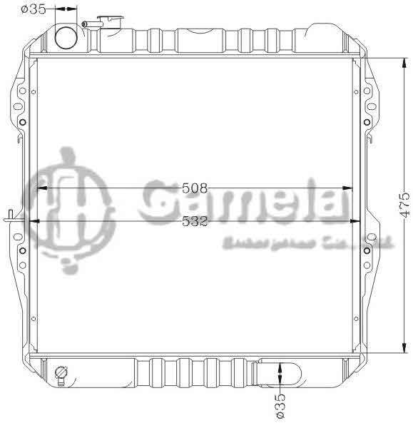 6112349AN - Radiator-for-TOYOTA-HILUX-DIESEL-MT