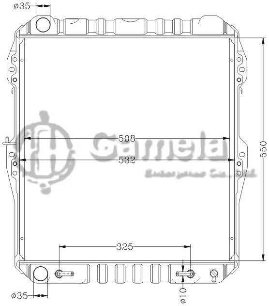 6112351AN - Radiator-for-TOYOTA-HILUX-KB-LN165-97-99-AT