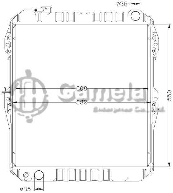 6112356AN - Radiator-for-TOYOTA-HILUX-KB-LN165R-MT