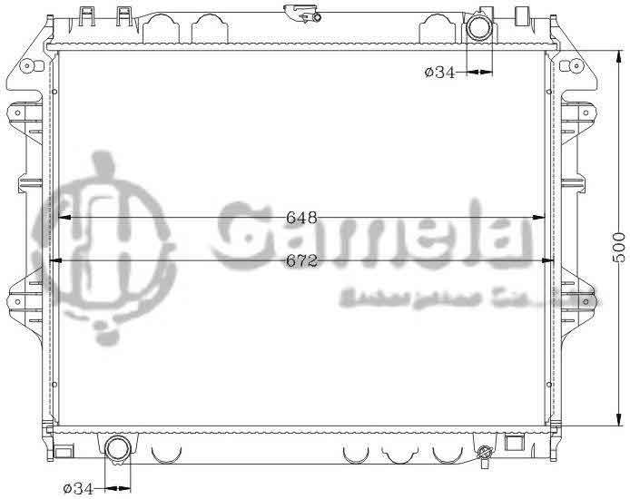 6112364AN - Radiator-for-TOYOTA-HILUX-INNOVA-1TR-04-MT-OEM-16400-0C140-0C210-0C200