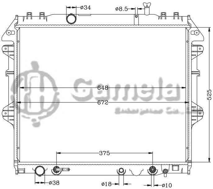 6112367AN - Radiator-for-TOYOTA-HILUX-VIGO-04-AT-OEM-16400-05150