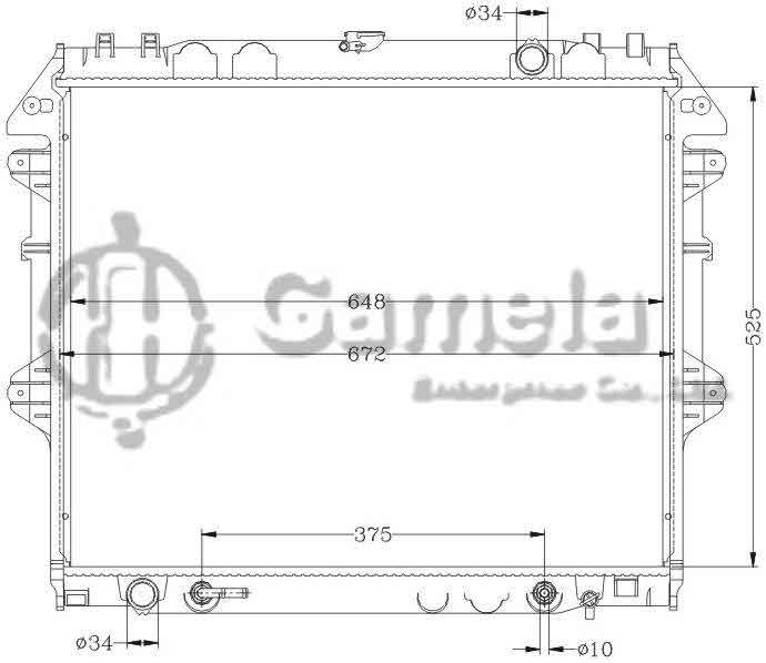 6112369AN - Radiator-for-TOYOTA-HILUX-VIGO-04-AT-OEM-16400-0P060-0P040