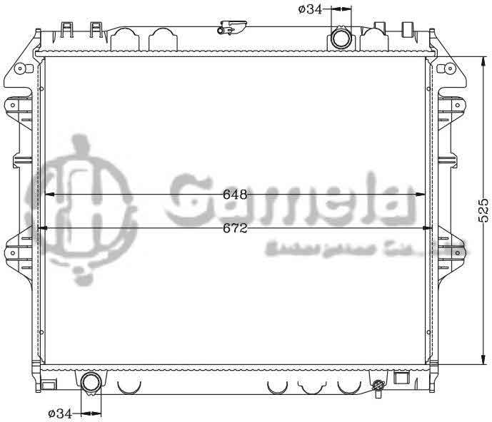 6112370AN - Radiator-for-TOYOTA-HILUX-VIGO-04-MT-OEM-16400-0P050