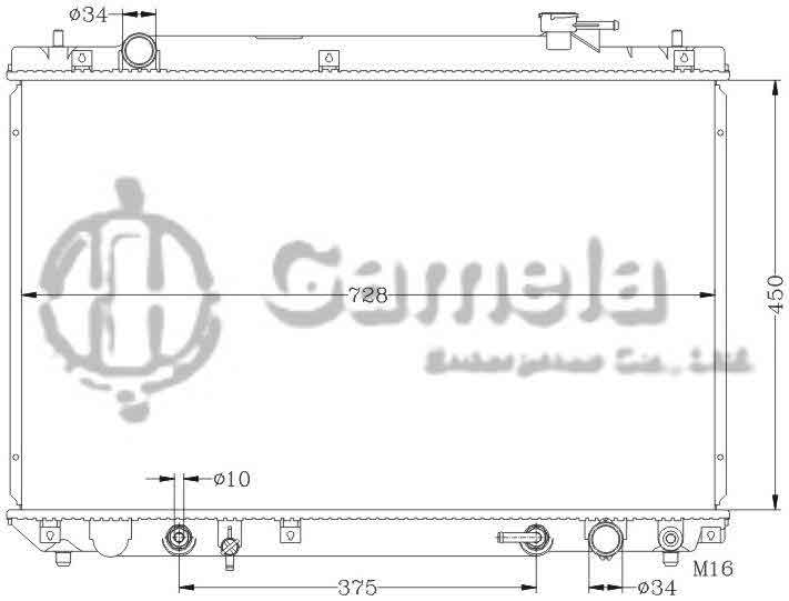 6112375RN - Radiator-for-TOYOTA-LEXUS-RX300-SXU15W-97-00-AT-OEM-16400-7A550-DPI-2453