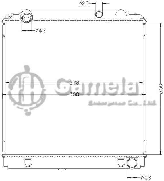 6112380AN - Radiator-for-TOYOTA-COASTER-HDB50-51-97-99-MT-OEM-16400-17261