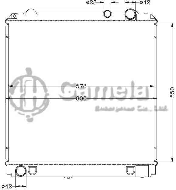 6112382AN - Radiator-for-TOYOTA-COASTER-KC-BB40-BB46V-97-99-MT-OEM-16400-58570-58571