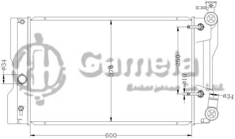 6112393N - Radiator-for-TOYOTA-COROLLA-08-Tai-Guo-Ban-AT-OEM-16400-22180