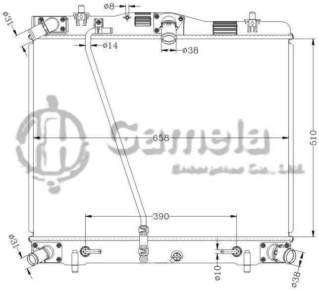 6112399N - Radiator-for-TOYOTA-HIACE-08-AT