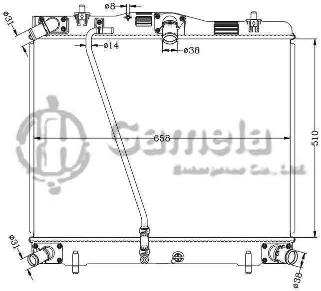 6112400N - Radiator-for-TOYOTA-HIACE-08-MT