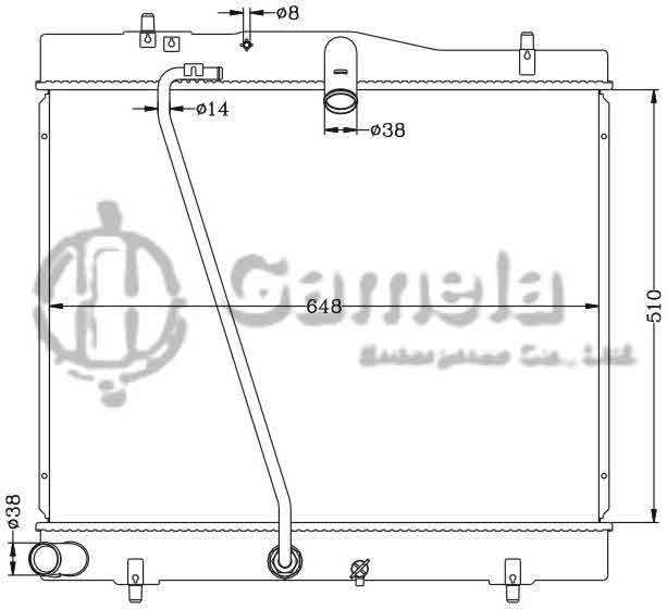 6112410N - Radiator-for-TOYOTA-HIACE-TRH200-214-219-04-MT-OEM-16400-75470