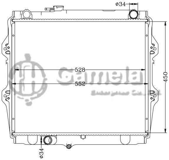 6112414N - Radiator-for-TOYOTA-HILUX-PICKUP-MT