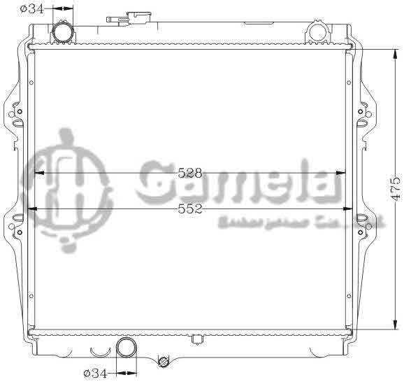 6112416N - Radiator-for-TOYOTA-HILUX-LN147R-97-MT