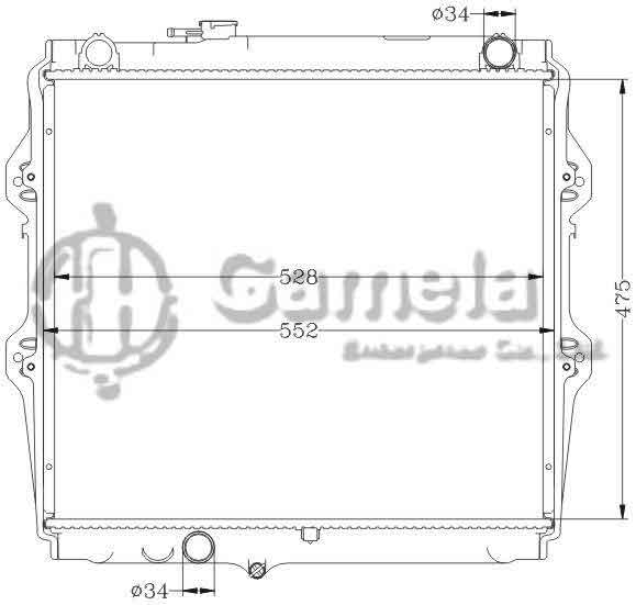 6112418N - Radiator-for-TOYOTA-HILUX-PICKUP-MT