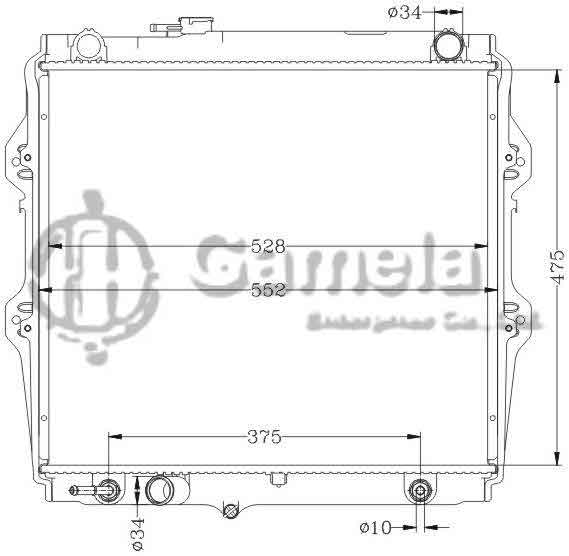 6112421N - Radiator-for-TOYOTA-HILUX-PICKUP-AT