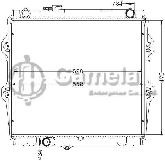 6112422N - Radiator-for-TOYOTA-HILUX-PICKUP-MT