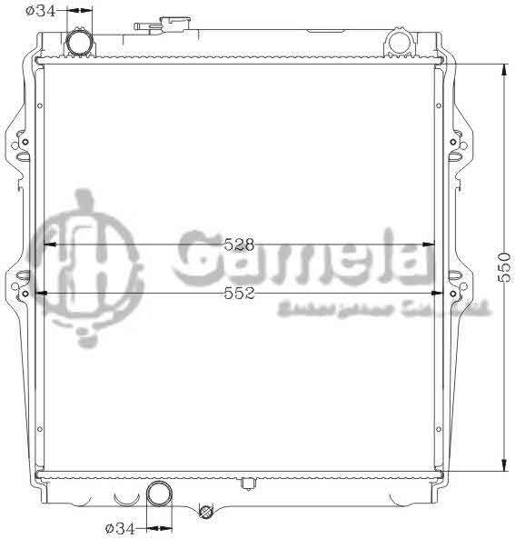 6112426N - Radiator-for-TOYOTA-HILUX-KZN165R-99-MT