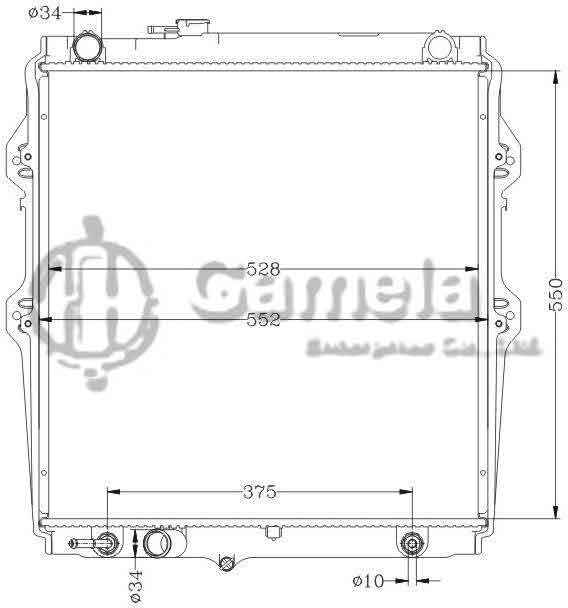 6112429N - Radiator-for-TOYOTA-HILUX-KZN165R-99-AT-TOYOTA-HILUX-LN167-5L-AT