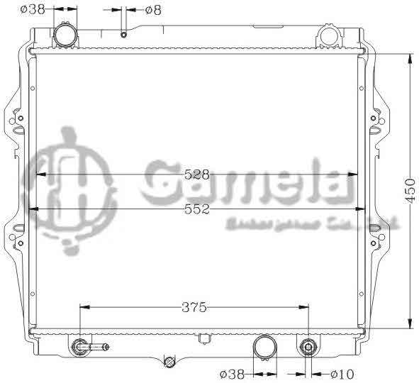 6112445N - Radiator-for-TOYOTA-HILUX-02-TIGER-2WD-D4D-AT