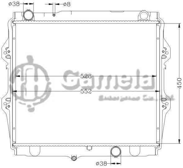 6112446N - Radiator-for-TOYOTA-HILUX-02-TIGER-2WD-D4D-MT-OEM-16400-0L060