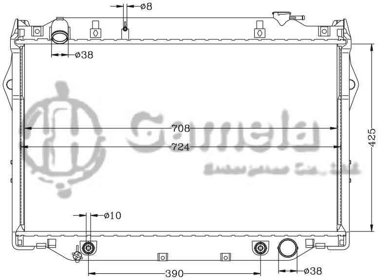 6112453N - Radiator-for-TOYOTA-LANDCRUISER-93-98-FZJ80-AT