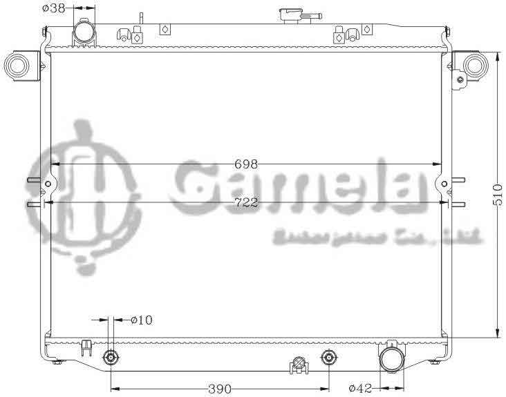 6112455N - Radiator-for-TOYOTA-LANDCRUISER-98-02-UZJ100W-AT-OEM-16400-50210-50212-DPI-2282