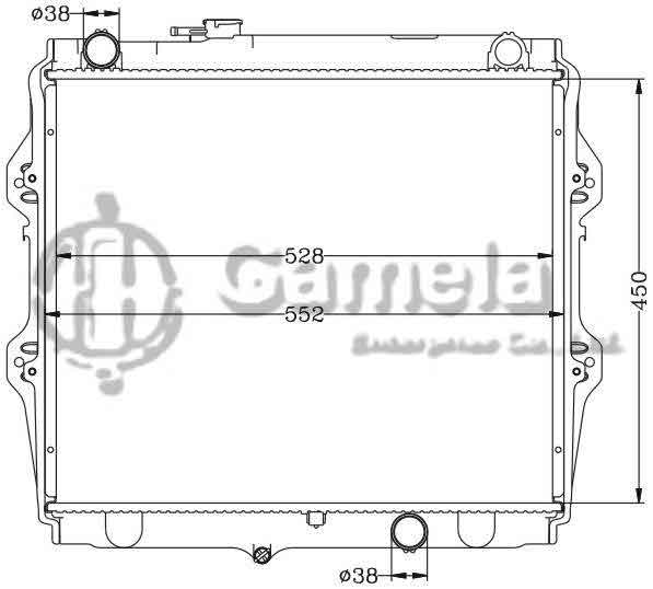 6112482N - Radiator-for-TOYOTA-HILUX-4x4-02-MT-OEM-16400-30080