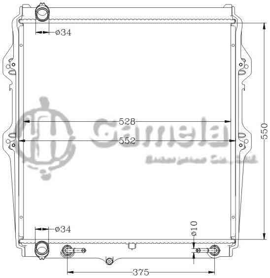 6112487N - Radiator-for-TOYOTA-HILUX-PICKUP-4x4-AT