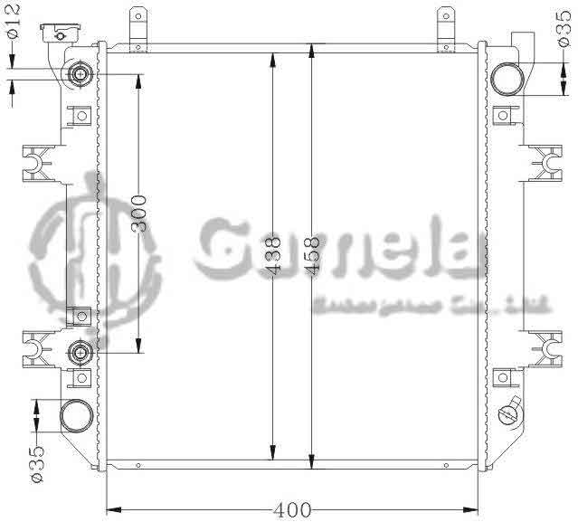 6112495N - Radiator-for-TOYOTA-FORKLIFT-AT