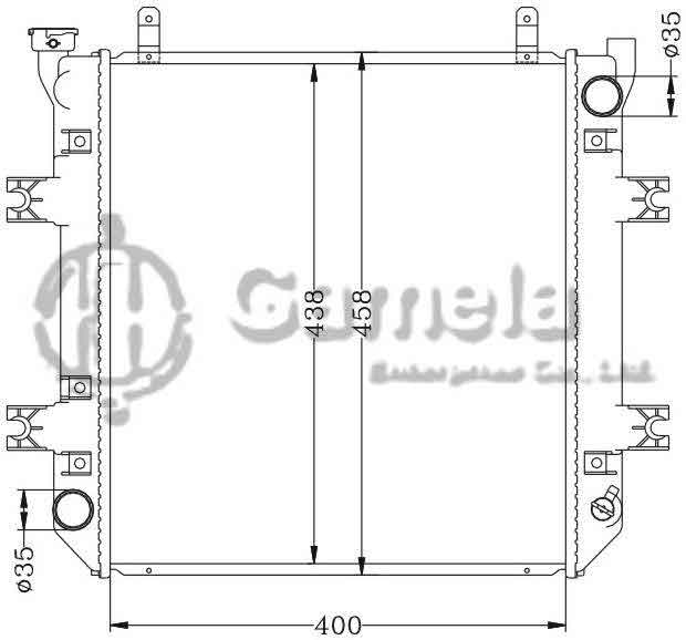 6112496N - Radiator-for-TOYOTA-FORKLIFT-MT