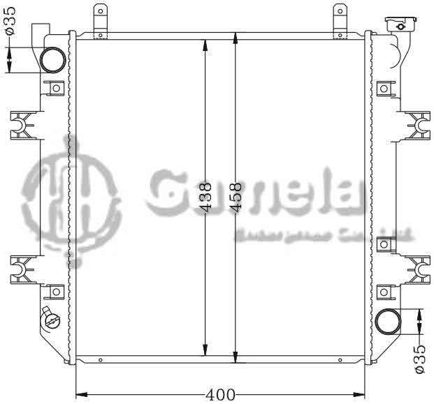 6112498N - Radiator-for-TOYOTA-FORKLIFT-MT