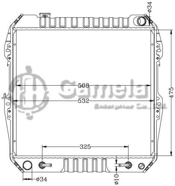 6112503N - Radiator-for-TOYOTA-4-RUNNER-3-0i-85-AT-TOYOTA-HILUX-3-0i-88-AT-OEM-16400-65040