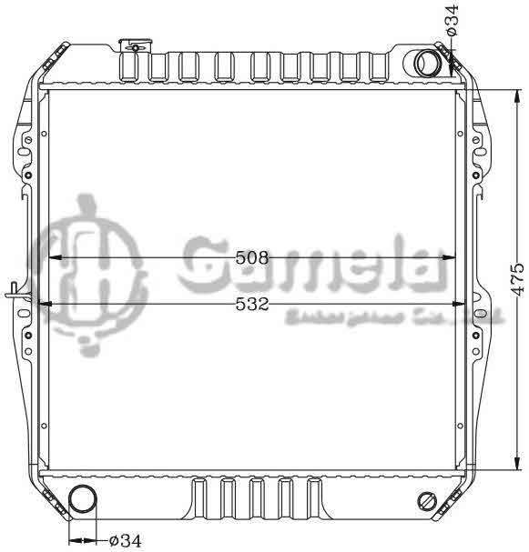 6112504N - Radiator-for-TOYOTA-4-RUNNER-3-0i-85-MT-TOYOTA-HILUX-3-0i-88-MT-OEM-16400