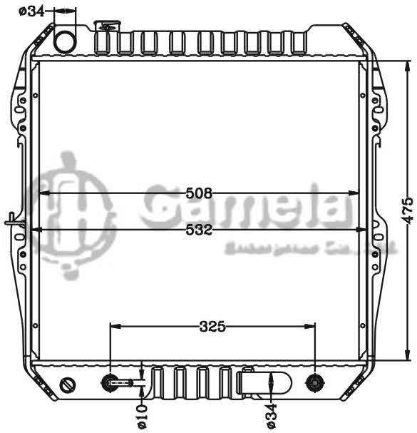 6112505N - Radiator-for-TOYOTA-HILUX-2-4-D-AT-OEM-16400