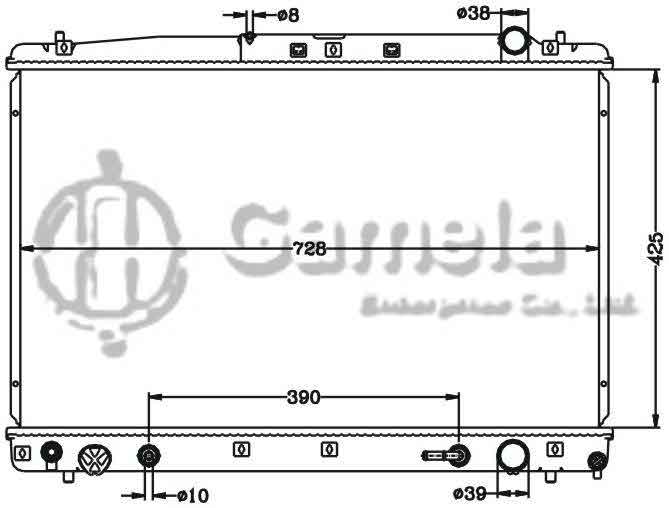 6112507N - Radiator-for-TOYOTA-PREVIA-ESTIMA-99-03-AT-TOYOTA-AVENSIS-VERSO-01-AT