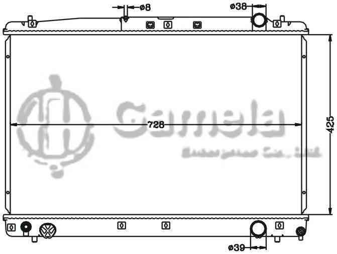 6112508N - Radiator-for-TOYOTA-PREVIA-ESTIMA-99-03-MT-TOYOTA-AVENSIS-VERSO-01-MT-OEM-16400-27050