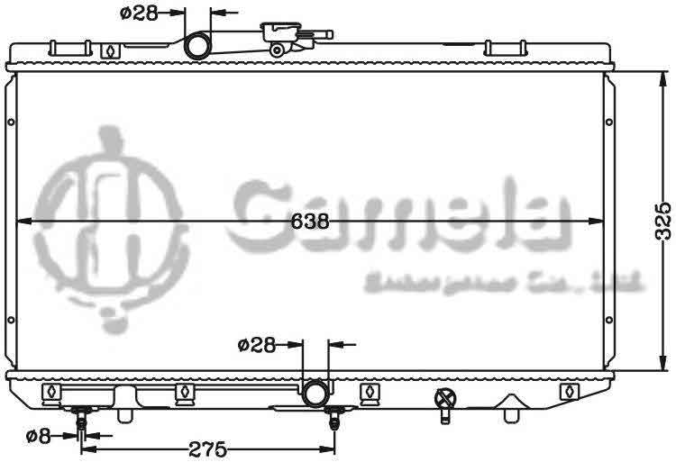 6112511N - Radiator-for-TOYOTA-STARLET-AT-OEM-16400