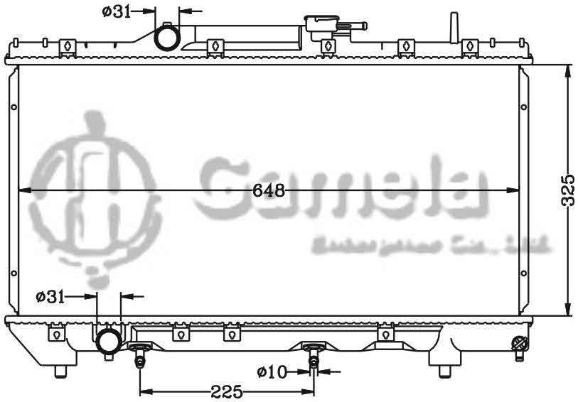 6112519N - Radiator-for-TOYOTA-CARINA-92-97-AT-OEM-16400