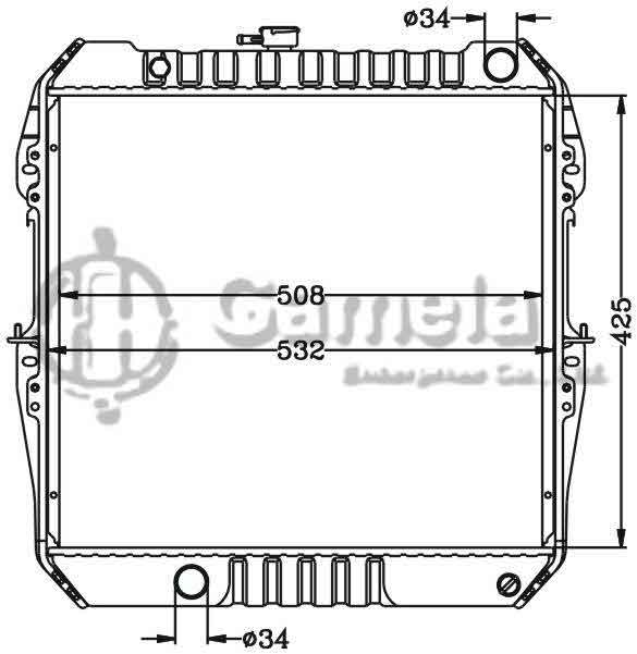 6112526N - Radiator-for-TOYOTA-HILUX-PICKUP-86-93-MT-OEM-16400-35370