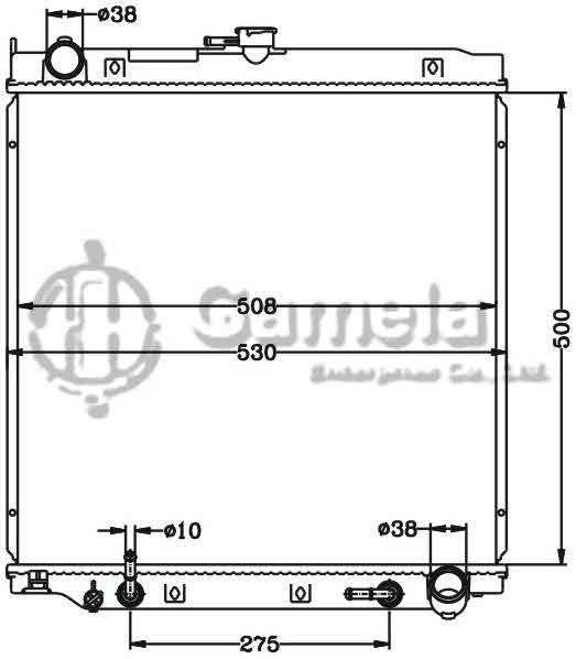 6112529N - Radiator-for-TOYOTA-LANDCRUISER-HZJ73V-96-99-AT-OEM-16400-17161